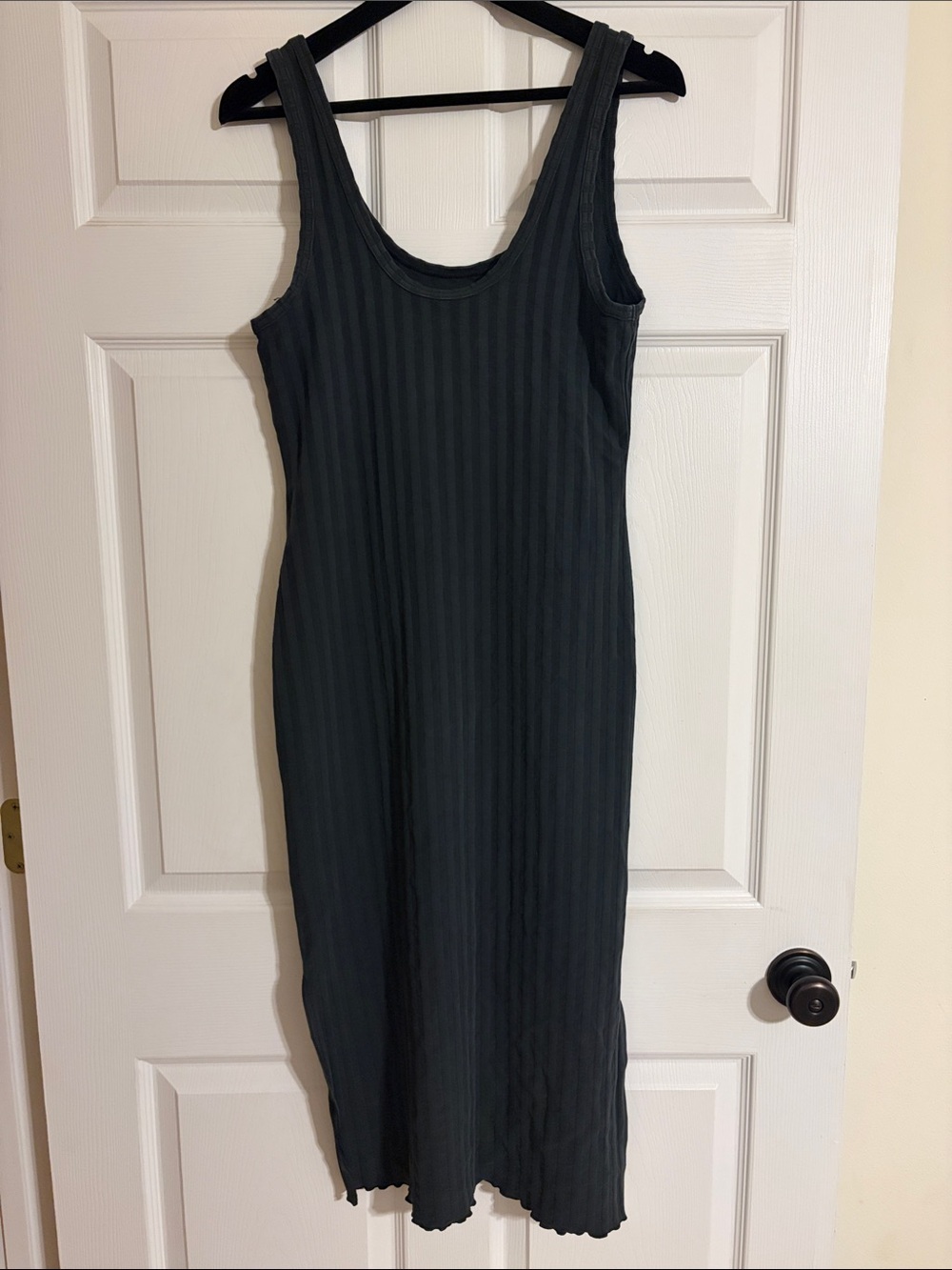 Aerie OFFLINE OG Groove Midi Dress Black Size Large - Picture 5 of 6